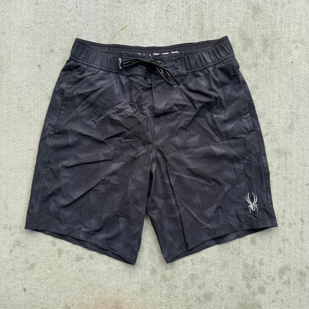 Black SPYDER swim shorts